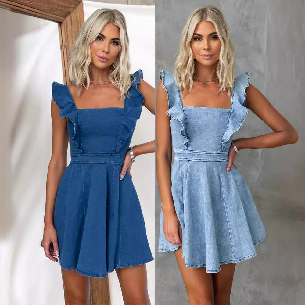 Women's Fashion Casual Denim Dress