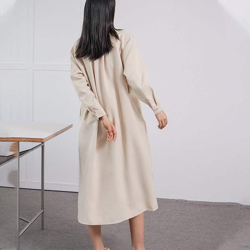 Robe ample à manches longues pour femme de haute qualité