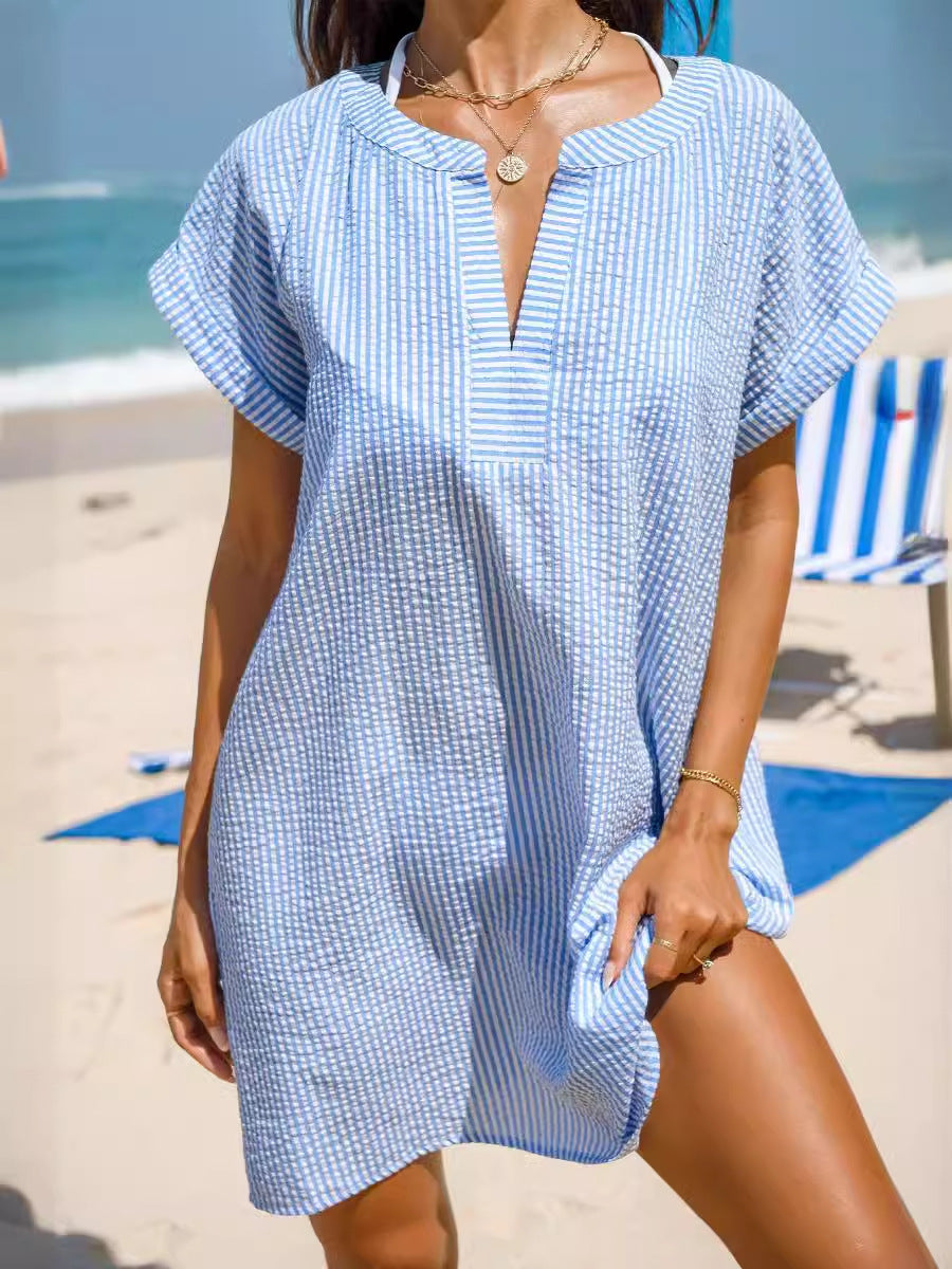 Robe décontractée pour femme pour les vacances à la plage en bord de mer