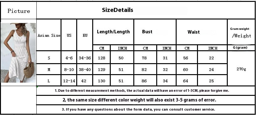 Beach Dress Women's Solid Color Knitted Beach Bikini