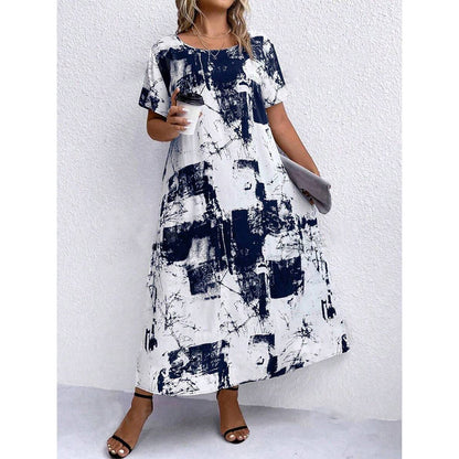 Women's Digital Printing Loose Casual Dress