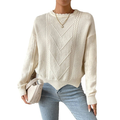 Women's Fashionable Irregular Bottoming Sweater