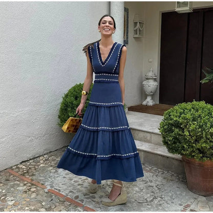 Vestido especial de moda para mujer elegante retro