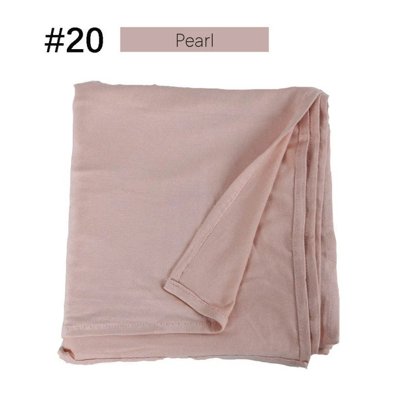 Mercerized Cotton Jersey Closed-toe Cotton Scarf