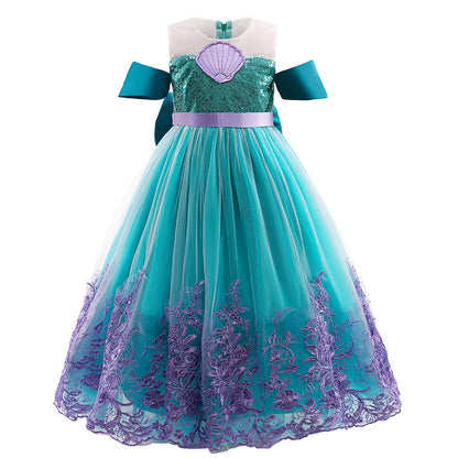 Robe de princesse en dentelle, tenue d'été