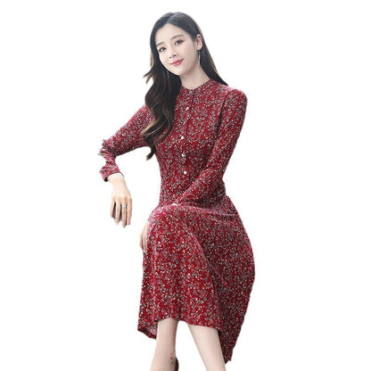 Waist Tight Tummy Hiding Temperament Long Dress