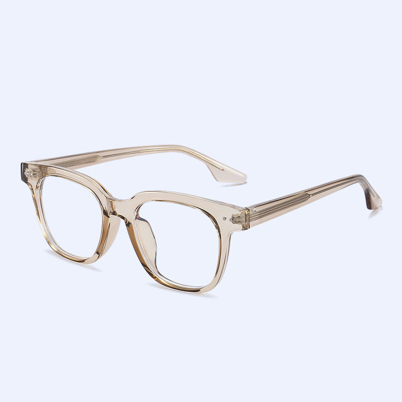 Women's Thick Frame TR90 Integrated Nose Pad Fashion Plain Style Frame High Sense Glasses