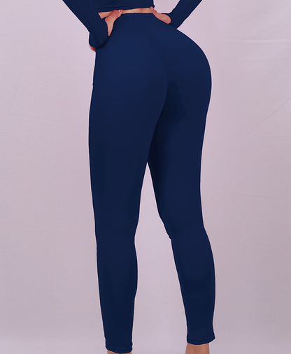 Pantalones de yoga ajustados elásticos de cintura alta para mujer