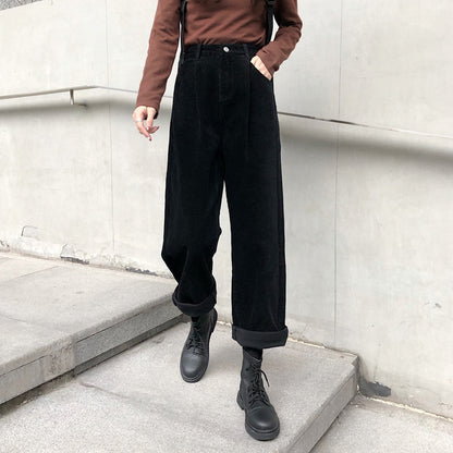 Korean Style Corduroy Casual Pants