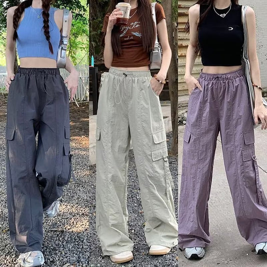 Overalls Women's High Waist Drawstring Ankle Banded Pants Slimming