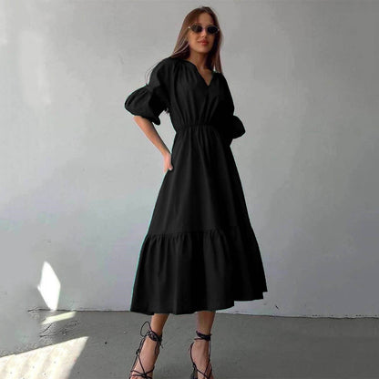 Robe décontractée pour femme de style français à la mode