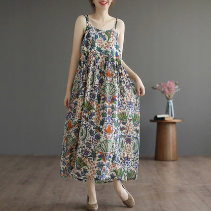 Retro Elegant Age-reducing Vacation Skirt Mid-length Slimming Dress