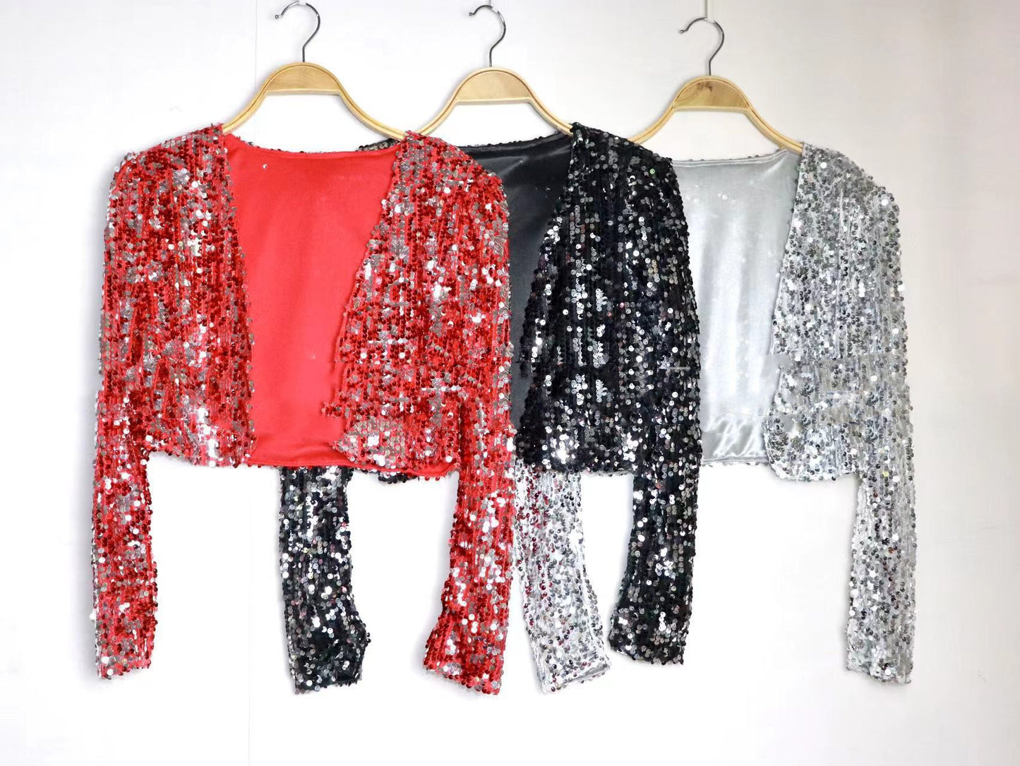 Women's All-match Short Sequined Suit Jacket