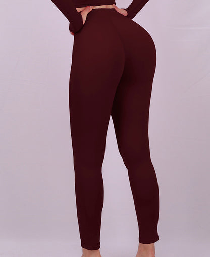 Pantalon de yoga serré taille haute pour femme