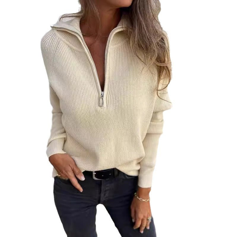 New Casual Solid Color Sweater For Women