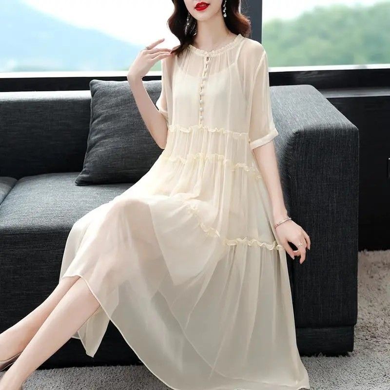 Loose Temperament Slimming Midi Dress