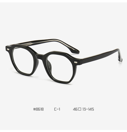 Retro Niche Texture Board Eyeglass Frame