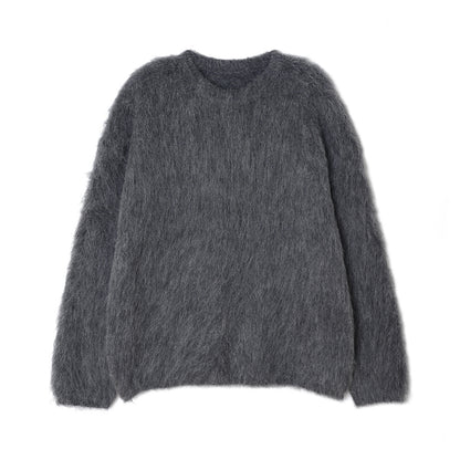 High-end Niche Alpaca Round Neck Wool Sweater