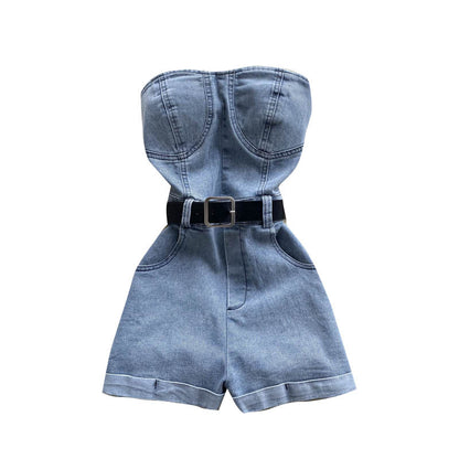 High Waist Slimming And Wide Leg Shorts Small Casual Jumpsuit