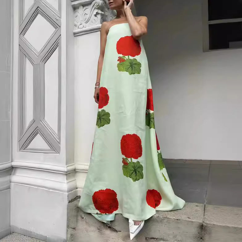 Vestido estampado de moda para mujer