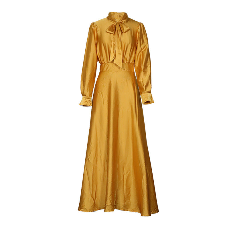 Robe de tempérament mi-longue pour femme