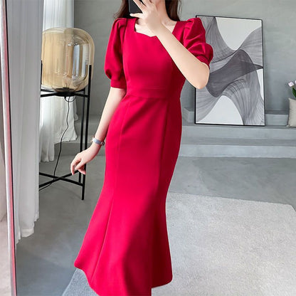 Women's Fishtail Light Luxury Temperament Slim Fit Slimming Dress