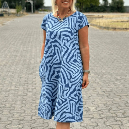 Vestido bohemio con estampado de leopardo y flores para las fiestas