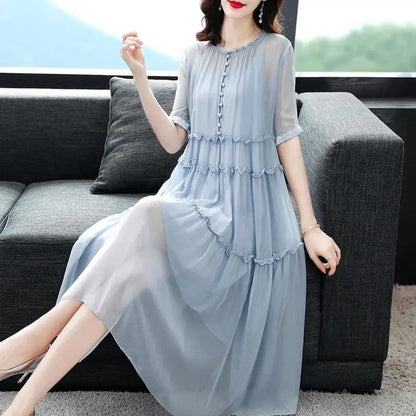 Loose Temperament Slimming Midi Dress