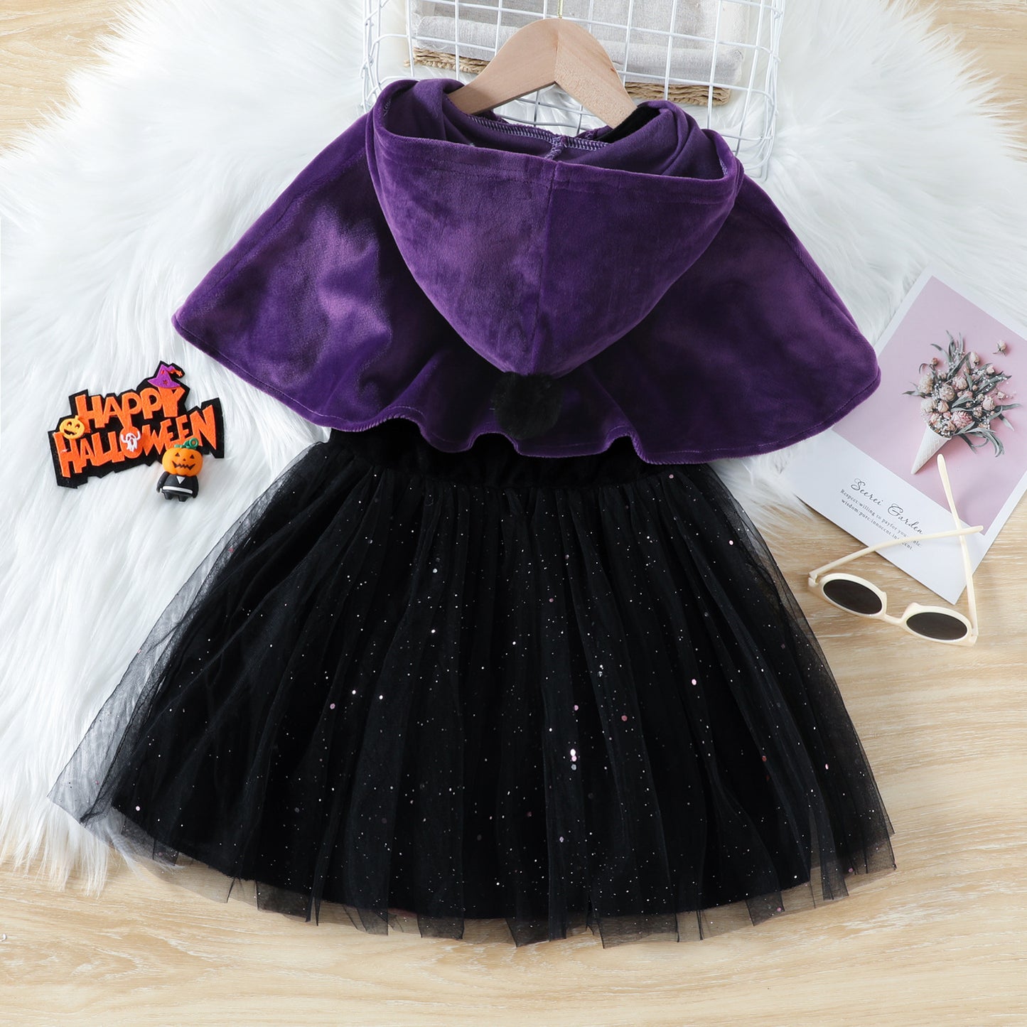 Halloween Fashionable Children's Dresses Two-piece Set