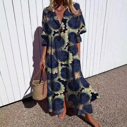 Women's Comfortable Loose Printed Extended Dress