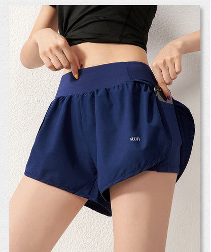 Pantalones cortos casuales transpirables y sueltos para mujer