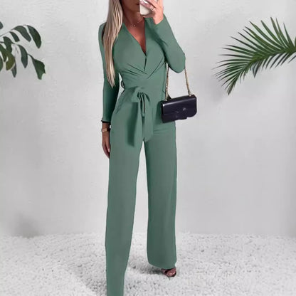 Women's Fashion Personality Solid Color Jumpsuit