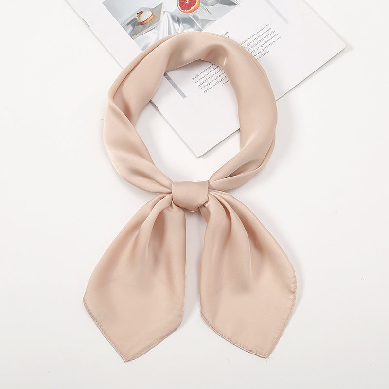 Simple And Versatile Satin Plain Handkerchief