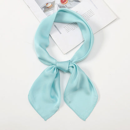 Simple And Versatile Satin Plain Handkerchief