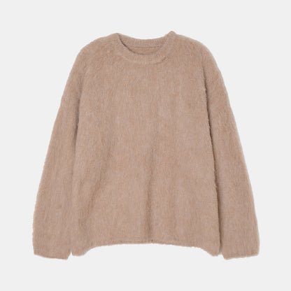 High-end Niche Alpaca Round Neck Wool Sweater