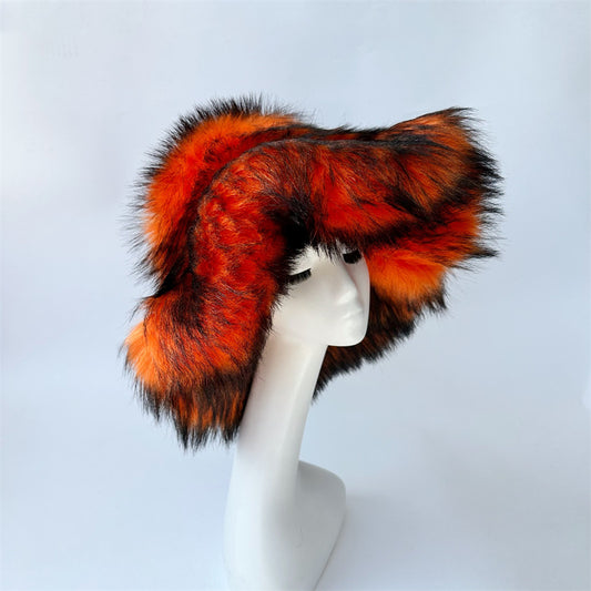 Warm Environmental Protection Fur Raccoon Fur Thickened Autumn And Winter Personalized Punk Hat