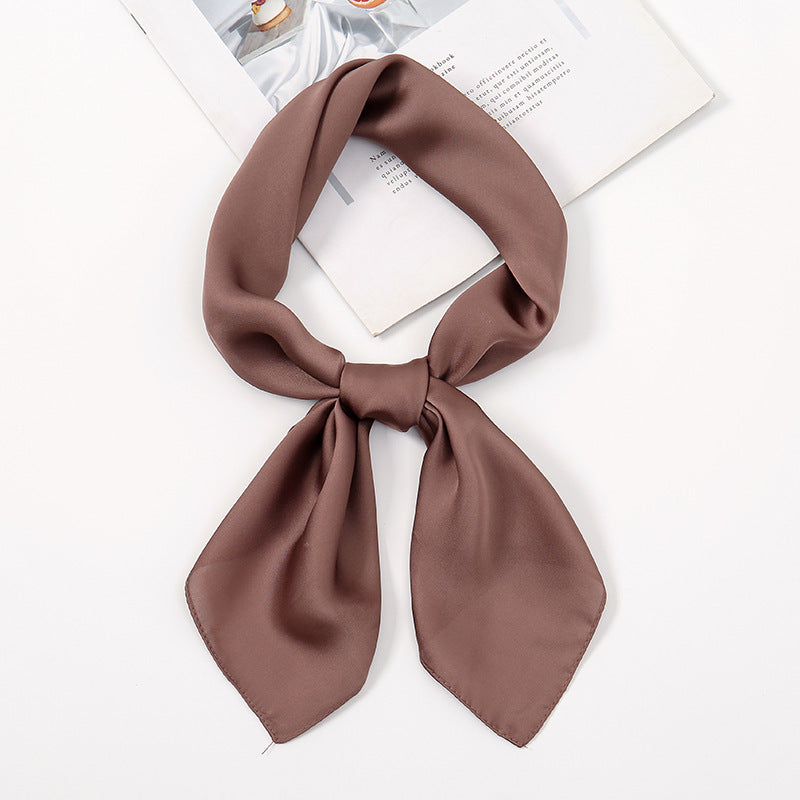 Simple And Versatile Satin Plain Handkerchief