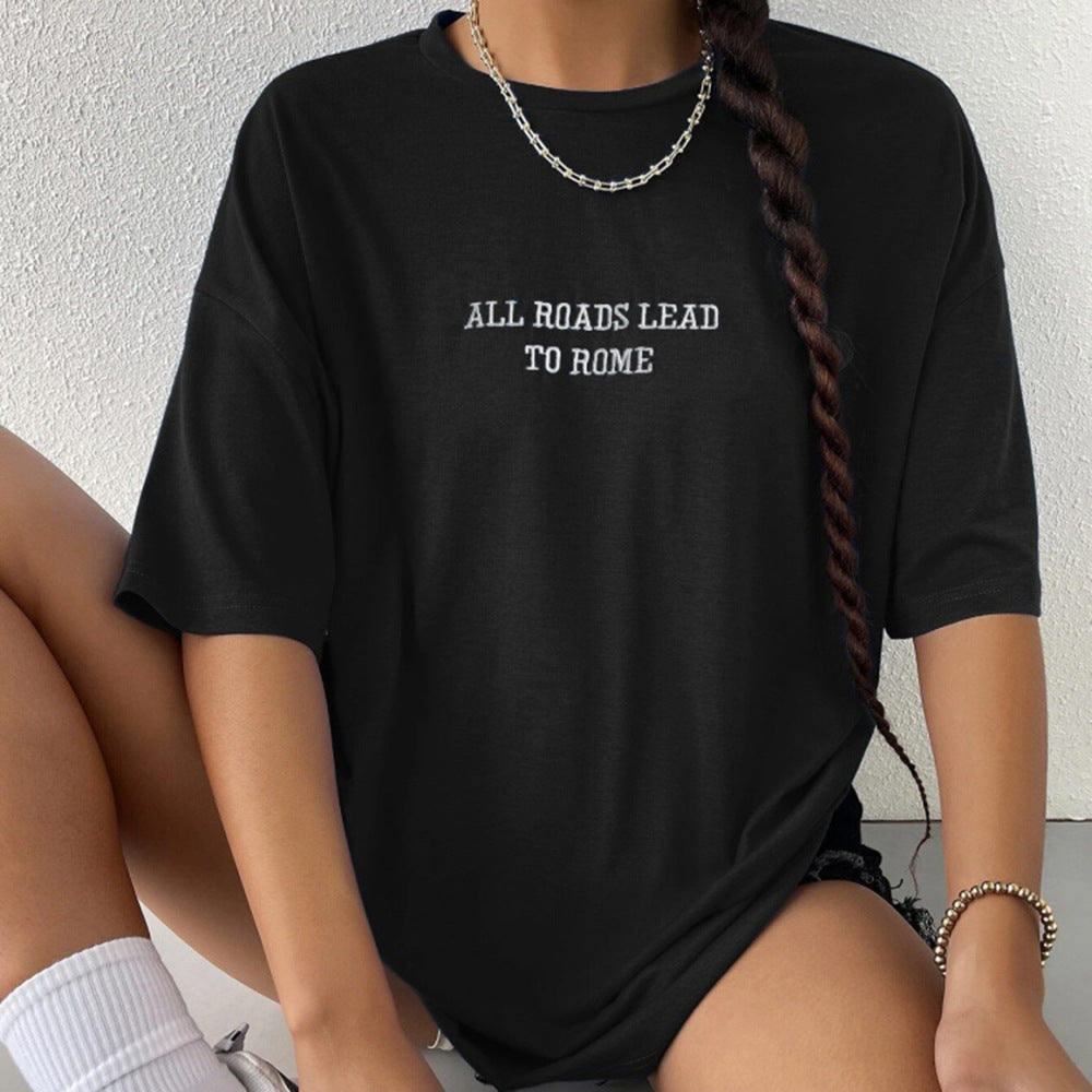 Blusa estampada de mujer con personalidad de moda