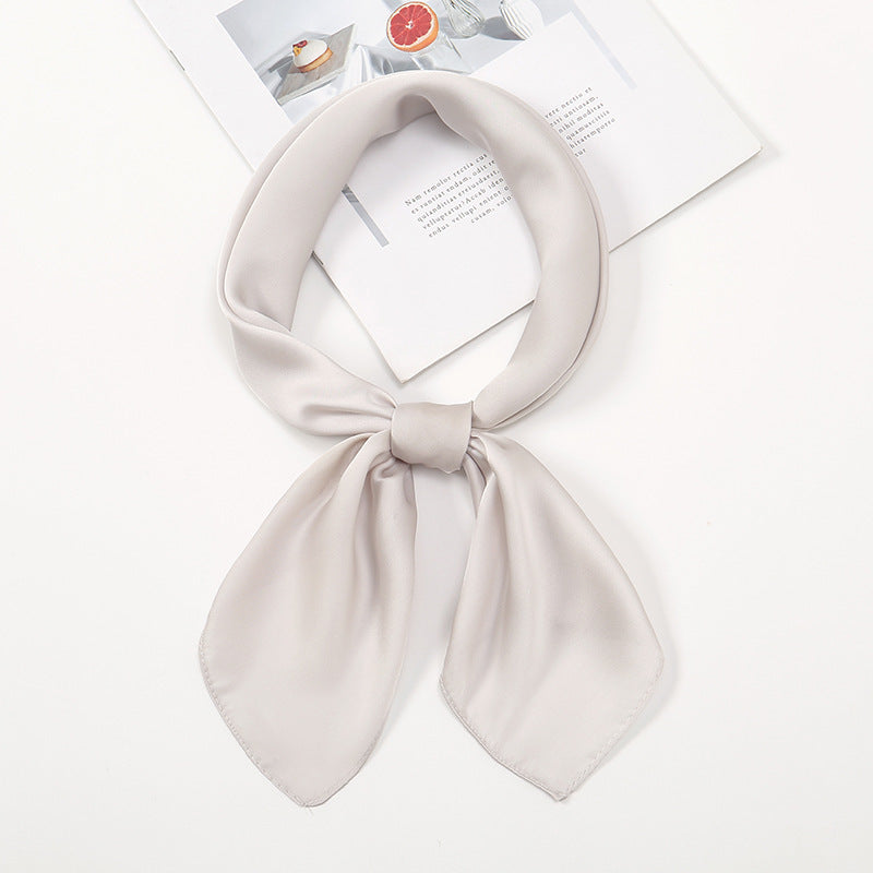 Simple And Versatile Satin Plain Handkerchief