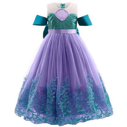 Robe de princesse en dentelle, tenue d'été