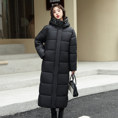 Women's Warm Winter Side Slit Cotton Padded Down Jacket