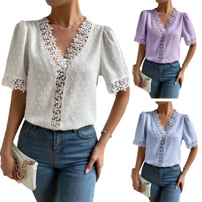 V-neck Shirt Women's Shirt New Top