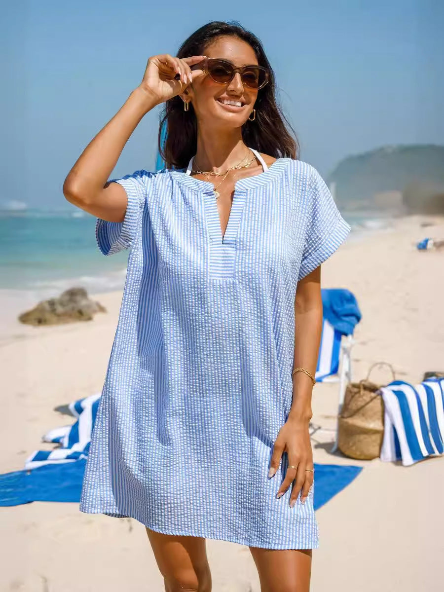 Robe décontractée pour femme pour les vacances à la plage en bord de mer