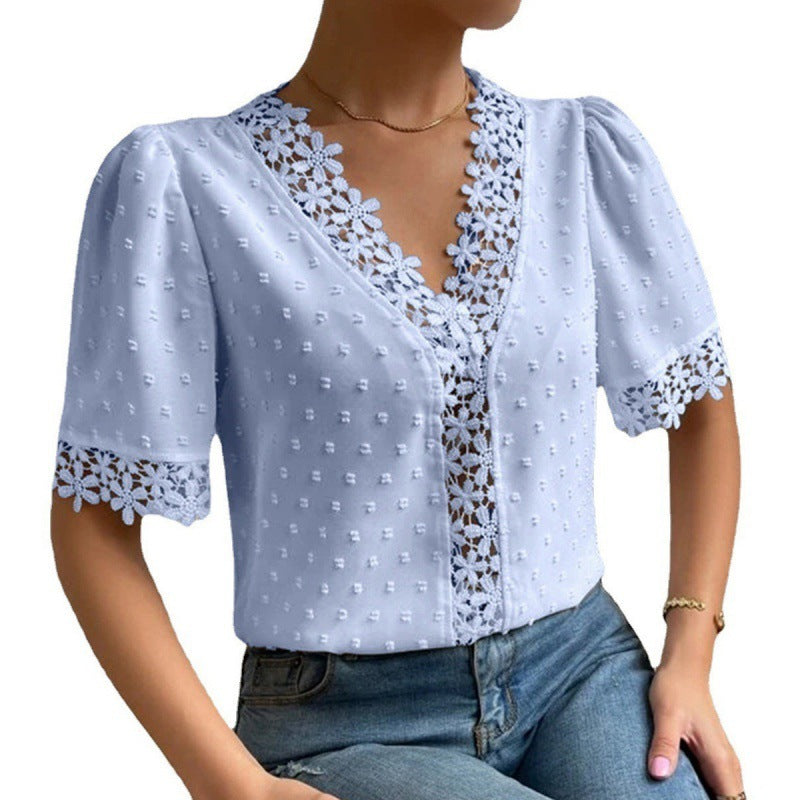 V-neck Shirt Women's Shirt New Top