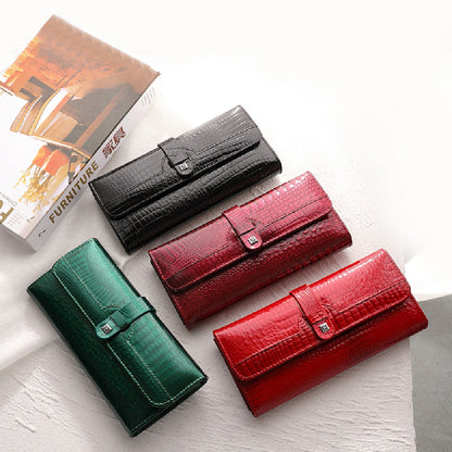 Women's Summer New Bright Leather Wallet