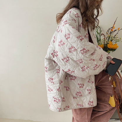 Ropa de trabajo gruesa de algodón, ropa de pan pequeño, chaquetas de mujer