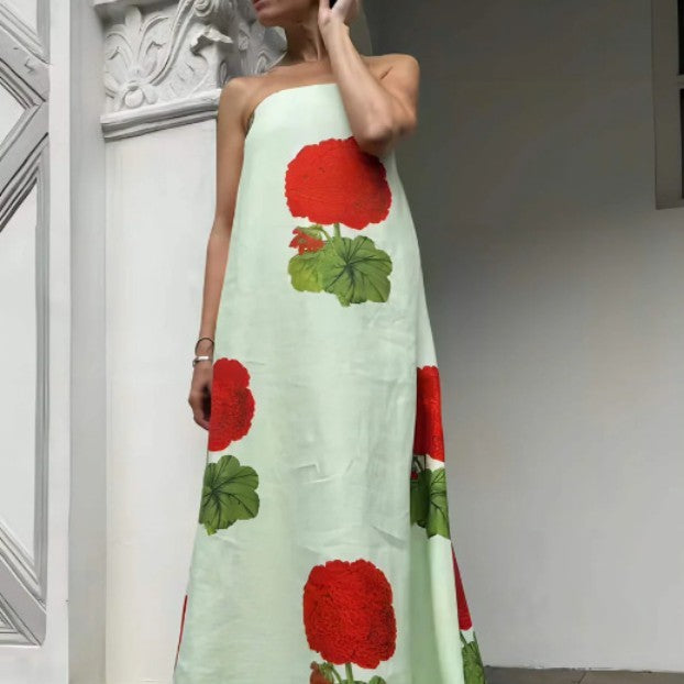 Vestido estampado de moda para mujer