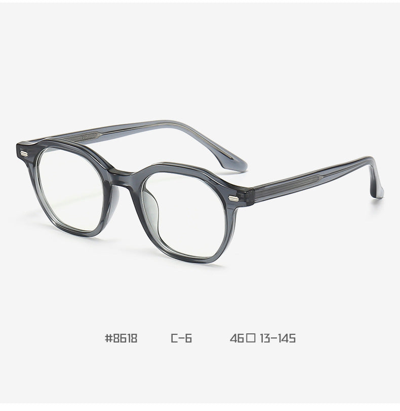 Retro Niche Texture Board Eyeglass Frame