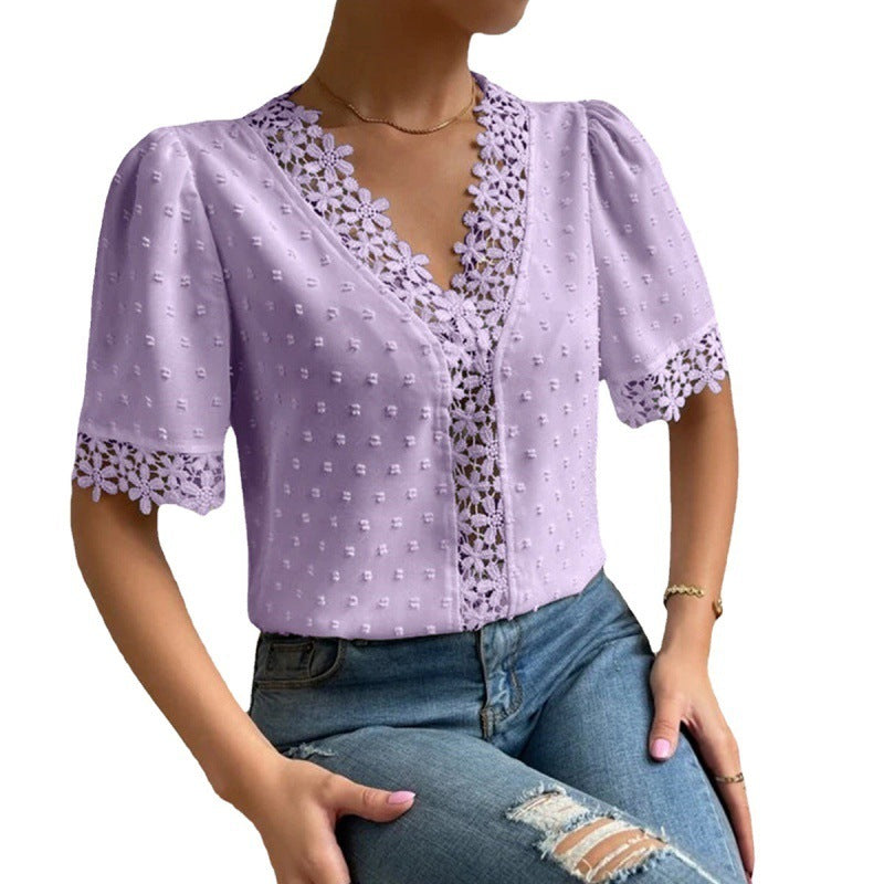 V-neck Shirt Women's Shirt New Top