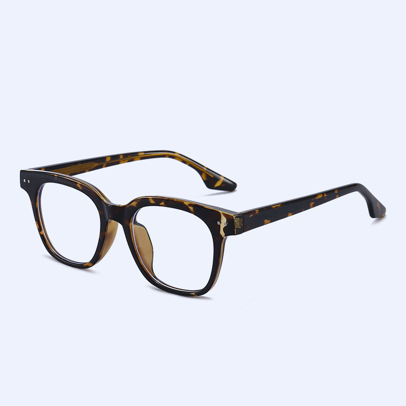 Women's Thick Frame TR90 Integrated Nose Pad Fashion Plain Style Frame High Sense Glasses